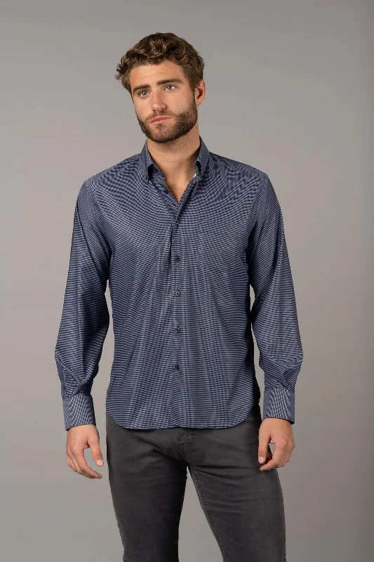 Navy Dotted Shirt