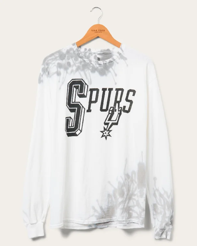 oversized hoodies for men -NBA San Antonio Spurs Tie Dye Flea Market Long Sleeve Tee