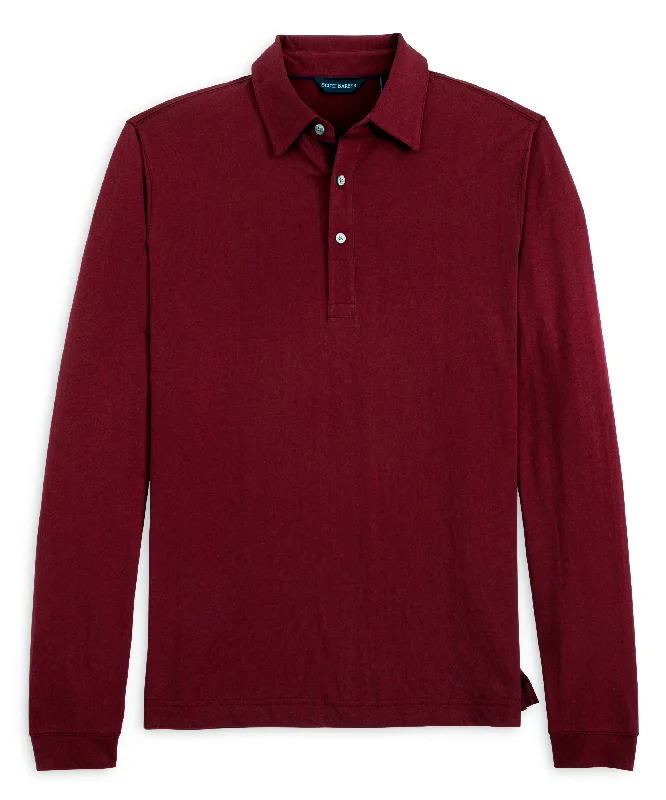 Pima Jersey Polo, Burgundy