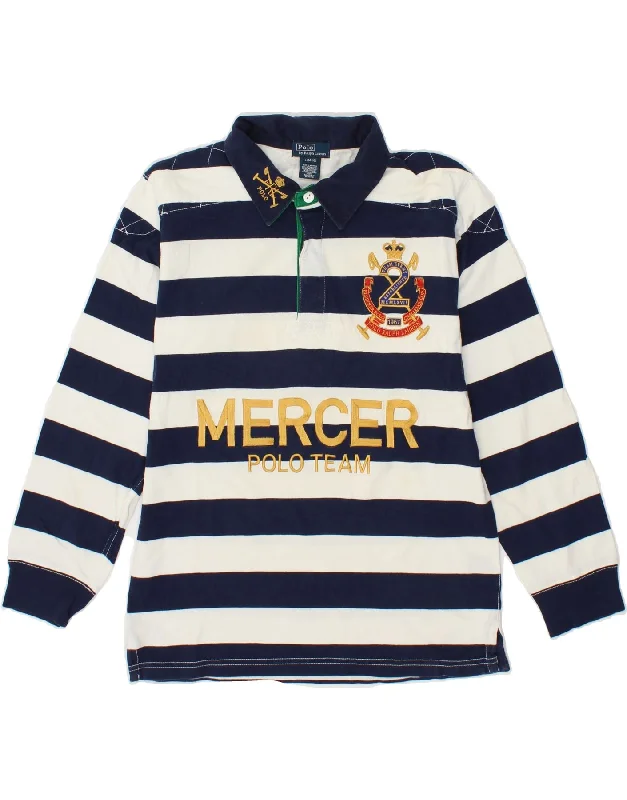 light hoodies for men -POLO RALPH LAUREN Boys Mercer Rugby Polo Shirt 14-15 Years Large  White