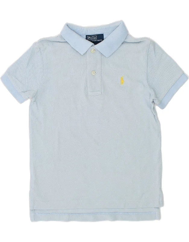 stylish men's hoodies -POLO RALPH LAUREN Boys Polo Shirt 2-3 Years Blue Cotton