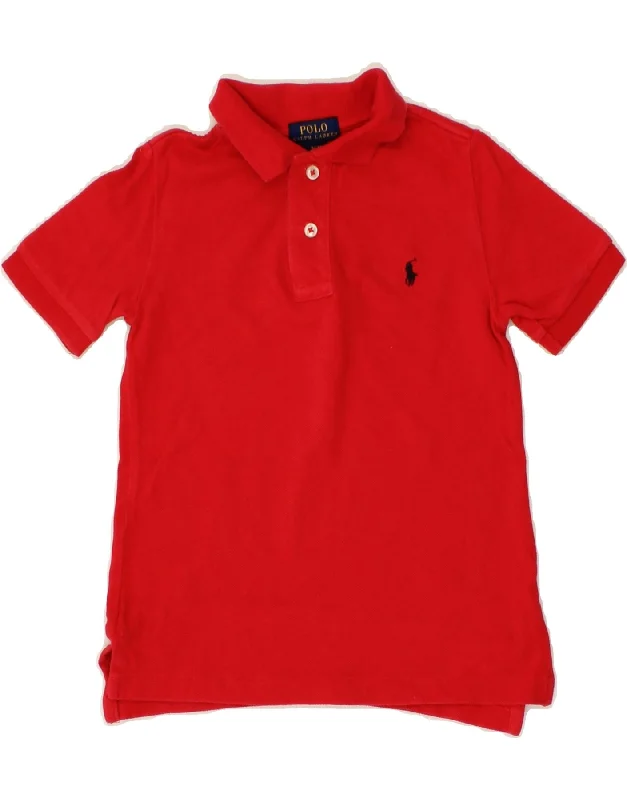 graphic hoodies for men -POLO RALPH LAUREN Boys Polo Shirt 2-3 Years Red Cotton