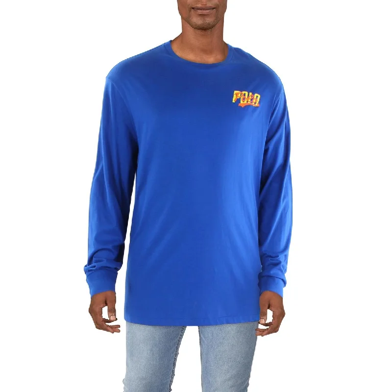 fashionable men's sweatshirts -Polo Ralph Lauren Mens Logo Jersey T-Shirt