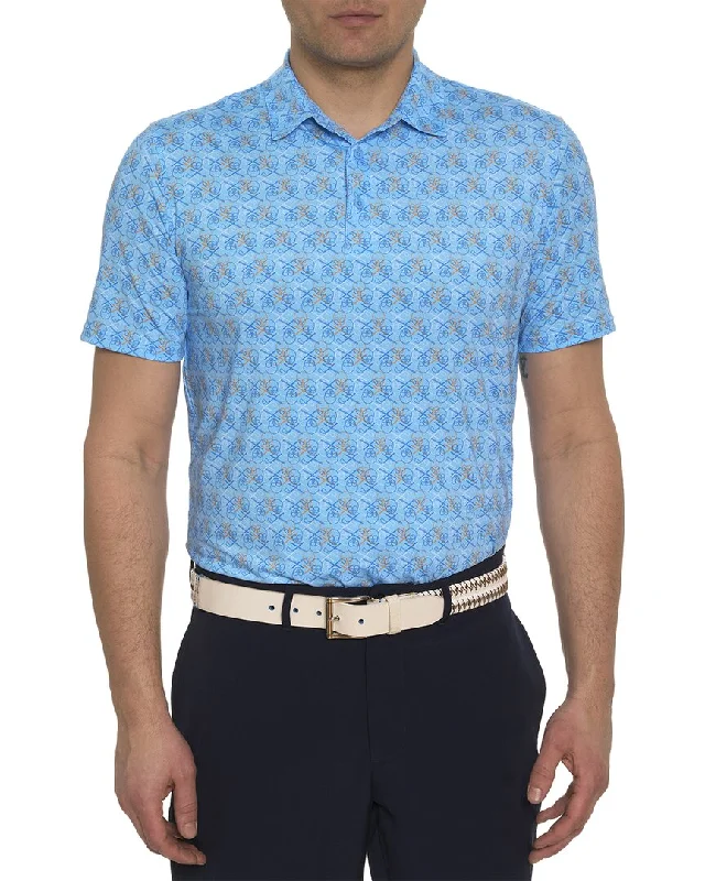 Robert Graham Iron Skull Knit Polo Shirt