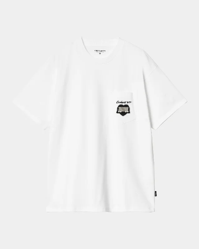 Heart Train Pocket T-Shirt | White