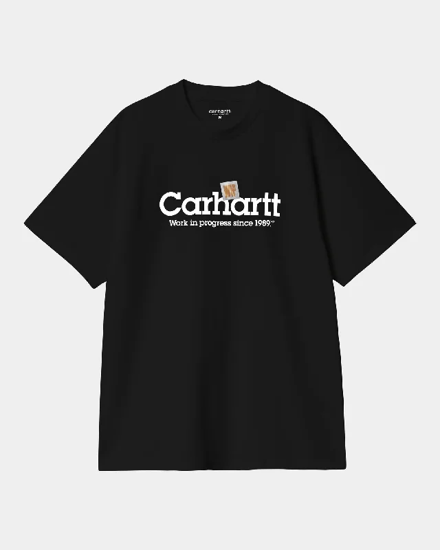 Label Script T-Shirt | Black