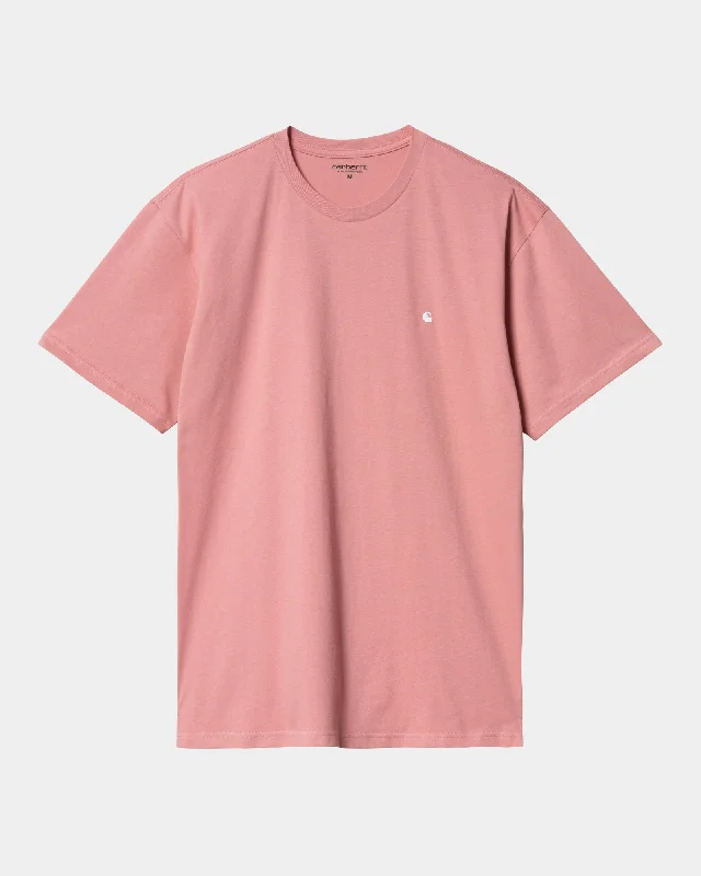 Madison T-Shirt | Dusty Rose / White