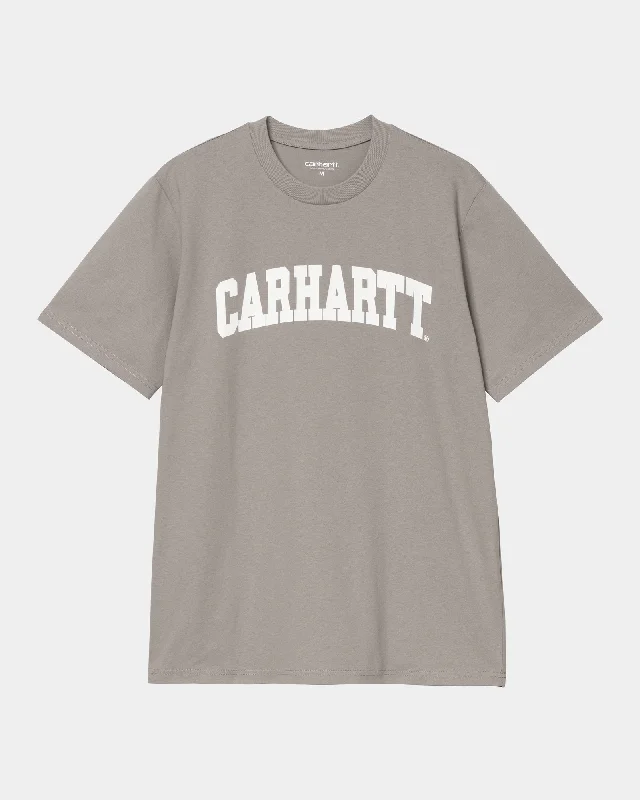 University T-Shirt | Misty Grey / White