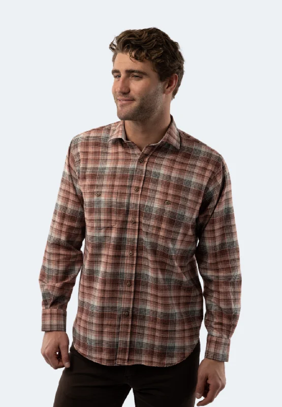 Salmon Plaid Shirt