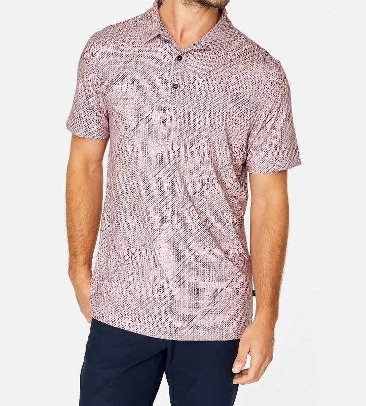 Sand Hills Polo Shirt In Dusty Rose