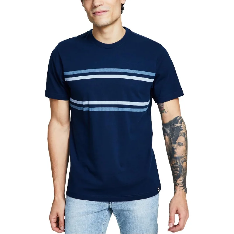 men's hoodies for casual wear -Sun + Stone Mens Striped Cotton T-Shirt