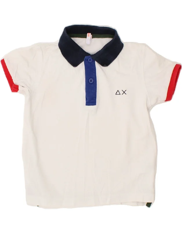 fleece hoodies for men -SUN68 Baby Boys Polo Shirt 18-24 Months White Cotton