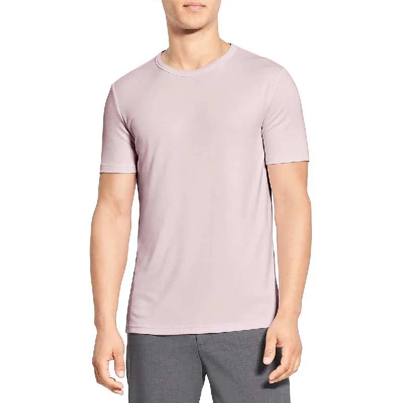 men's oversized sweatshirts for layering -Theory Mens Solid Stretch T-Shirt