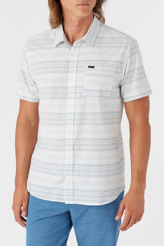 Trvlr Upf Traverse Stripe Shirt In White