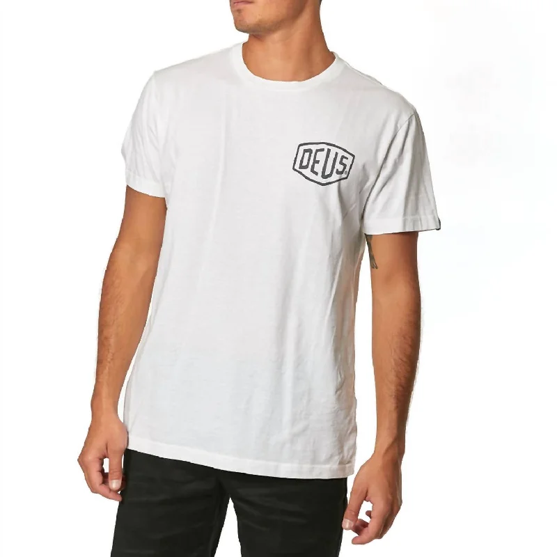 Venice Address Tee In White