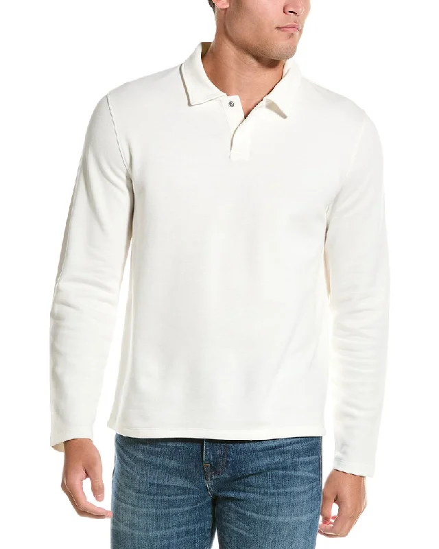 Vince Double Knit Pique Polo Shirt