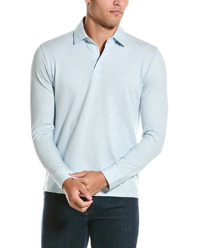 Vince Twill Cashmere-Blend Polo Shirt