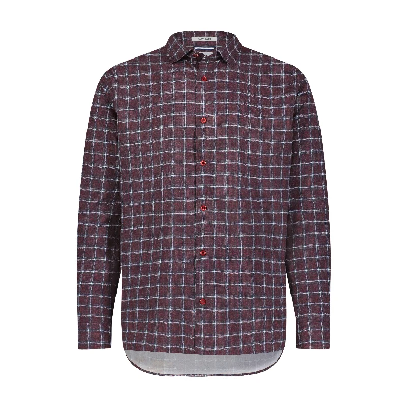 Window Pane Printed Shirt