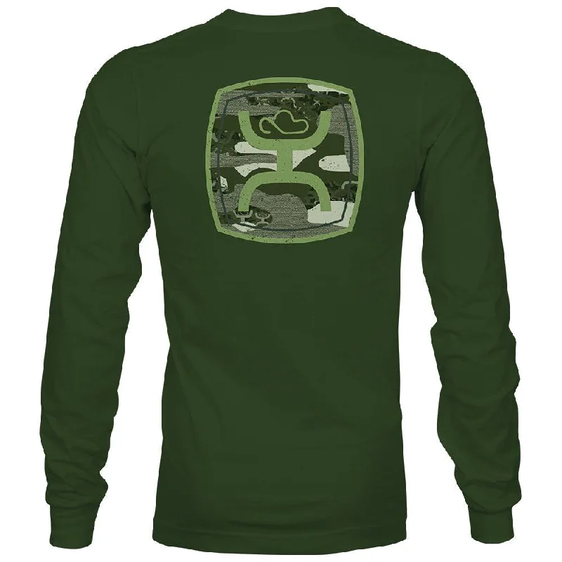 athletic sweatshirts for men -Youth "Zenith" Olive Long Sleeve T-Shirt