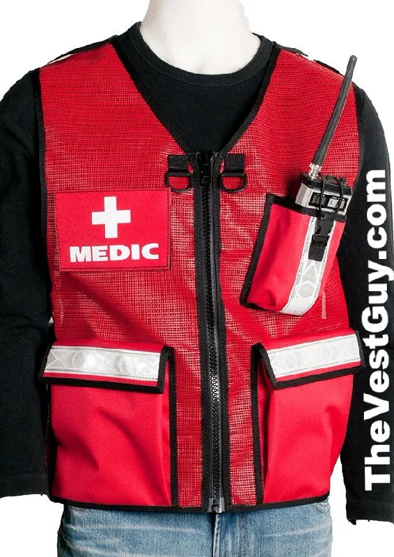 men's waistcoats for suits -RED MEDIC VEST