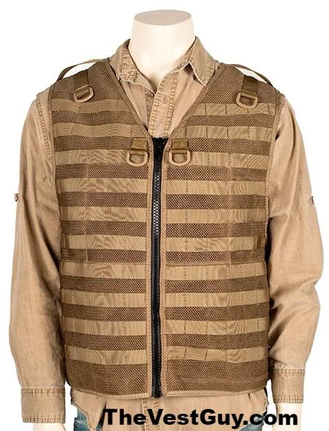 men's military-style vests -Safari Photo Vest