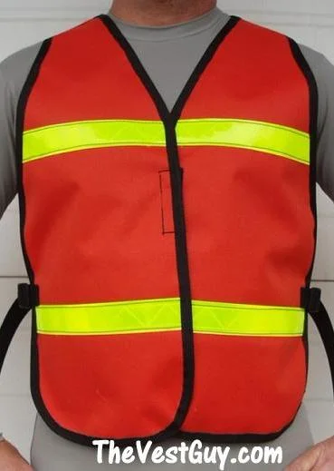 men's zip-up vests -Budget Reflective Safety Vest