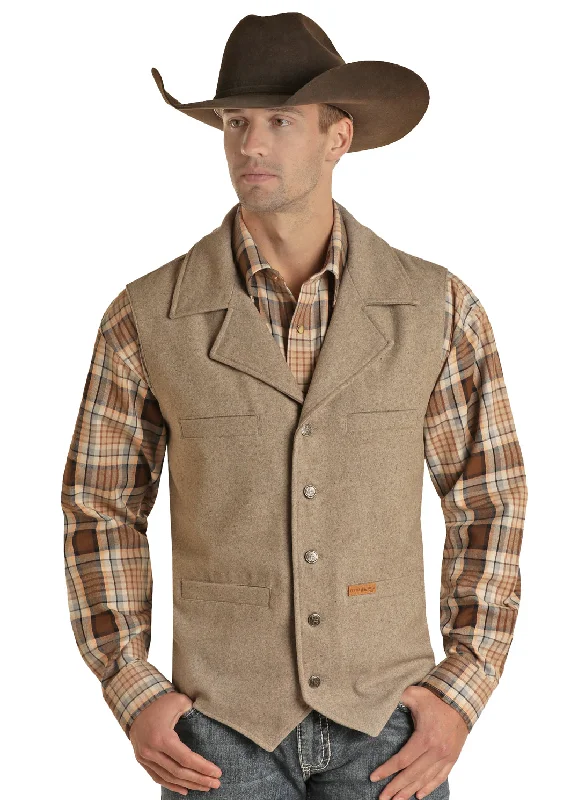 men's wool-blend vests -Men's Powder River Montana Vest #98-1176