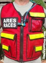 tailored vests for men -Ares Races II Reflective Safety Vest