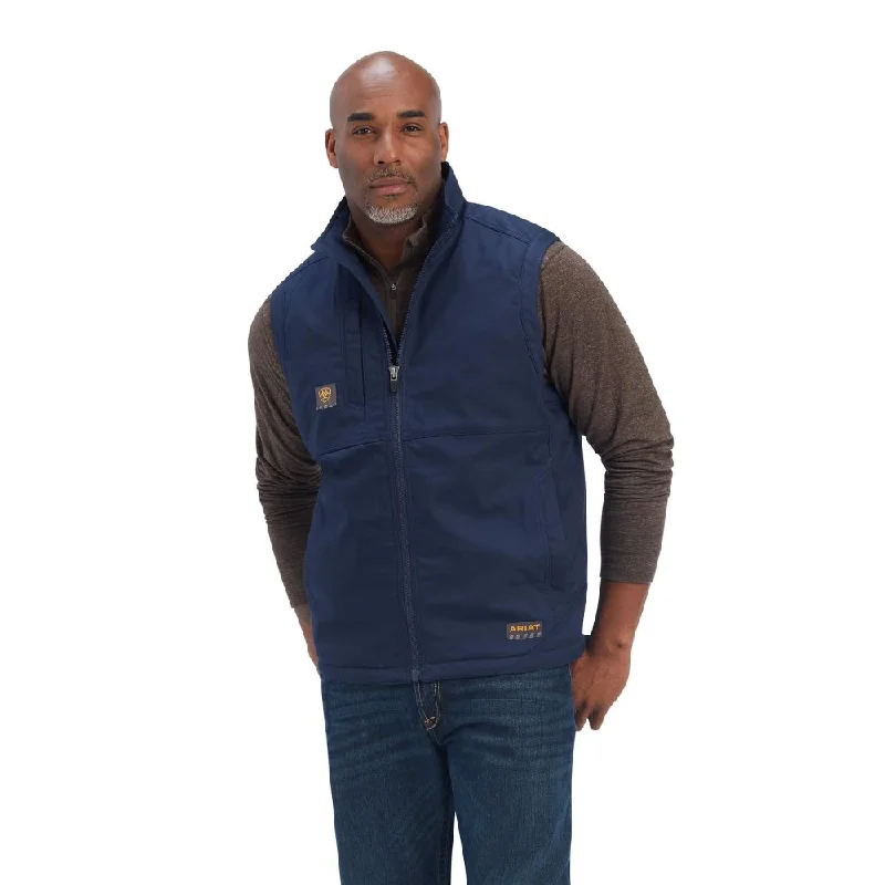 outdoor vests for men -Ariat - Men's Rebar DuraCanvas Vest