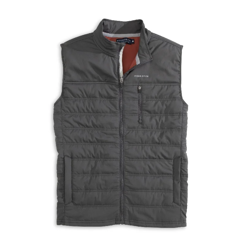 men's vests for summer -Fish Hippie Brooker Quilted Vest