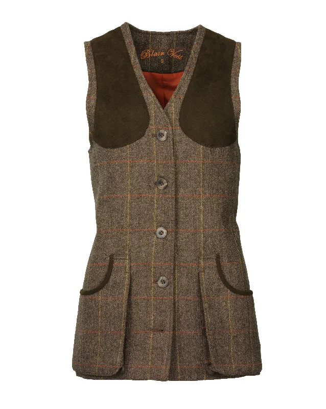 versatile vests for men -Laksen Lady's Blair Tweed Shooting Vest