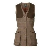 men's waistcoats for business -Laksen Lady's Bell Tweed Shooting Vest