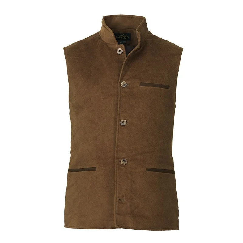 formal waistcoats for men -Laksen Men's Belgravia Moleskin Fife Vest