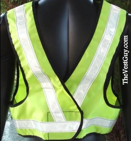 puffer vests for men -High Visibility 5pt Breakaway Safety Reflective Vest 3