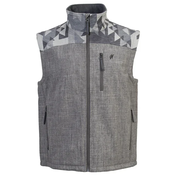 sleeveless jackets for men -Men's Hooey Softshell Vest #HV104AZGY