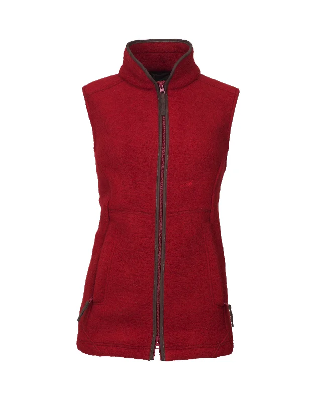 men's sleeveless waistcoats -Laksen Lady's Felted Wool Fleece Pentland Vest