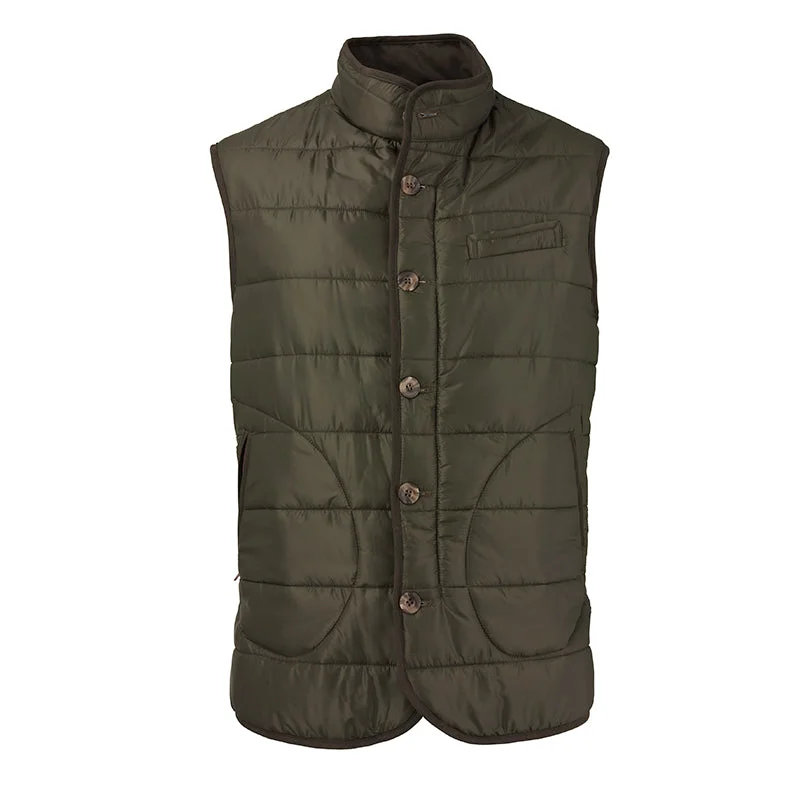 men's vest for evening wear -Laksen Men's Lightweight Donnington Quilted Vest