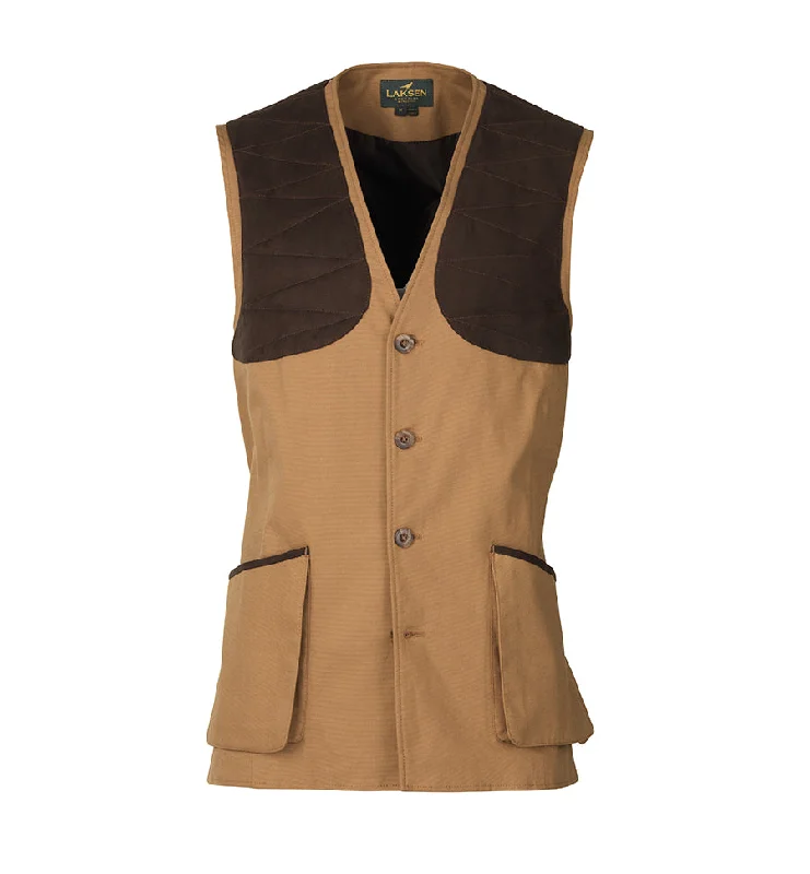 cotton vest jackets for men -Laksen Men's Cottonwoods Leigh Vest