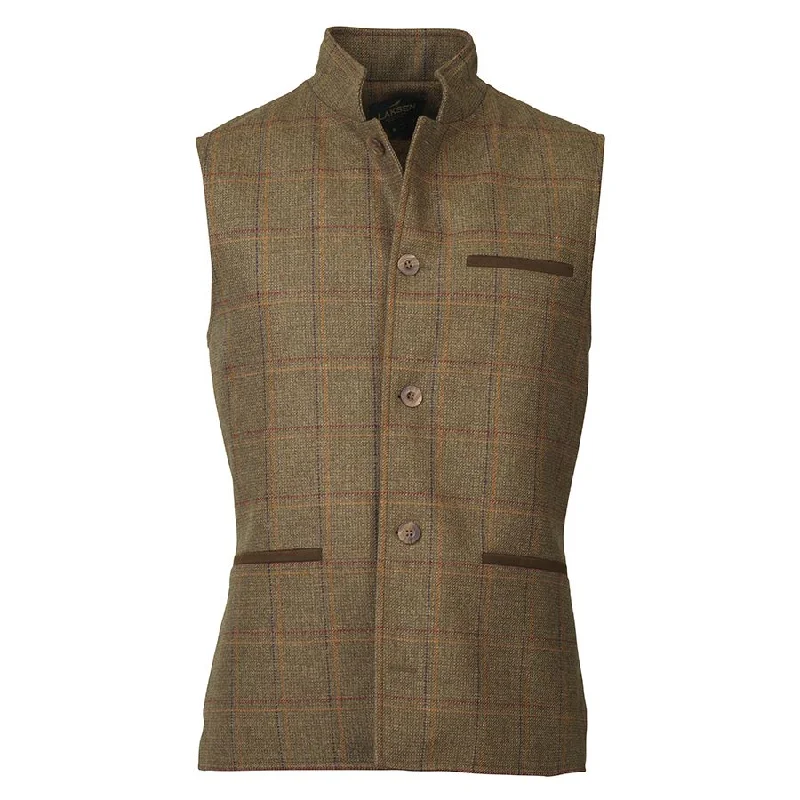 men's reversible vests -Laksen Men's Woolston Tweed Fife Vest