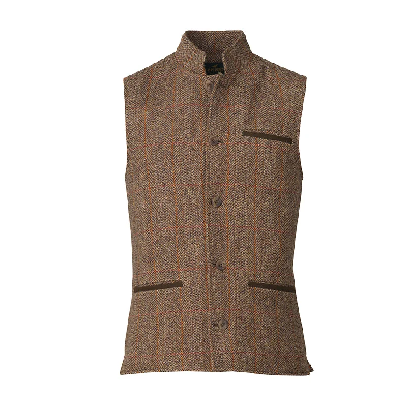 men's winter vests -Laksen Orkney Tweed Fife Vest