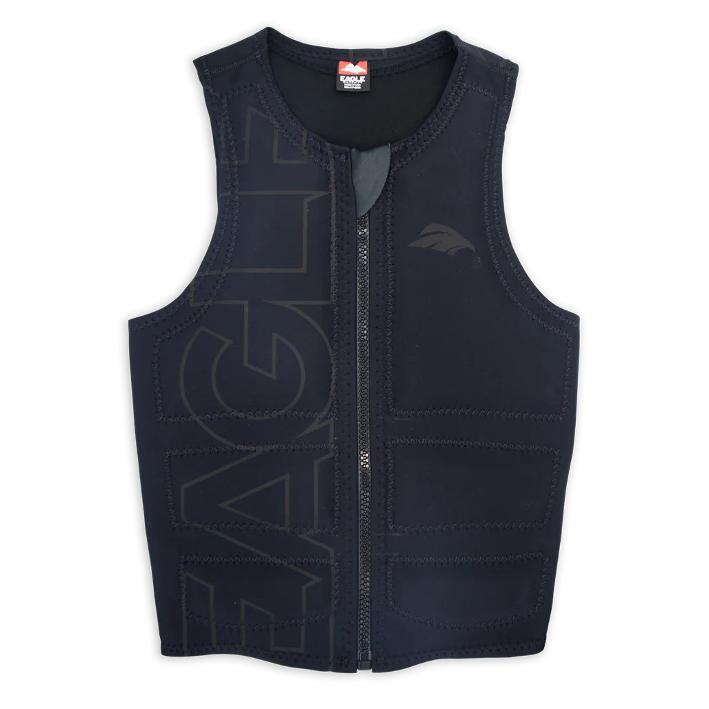 classic waistcoats for men -Men's Eagle Pro Logo Highlight Vest - Black