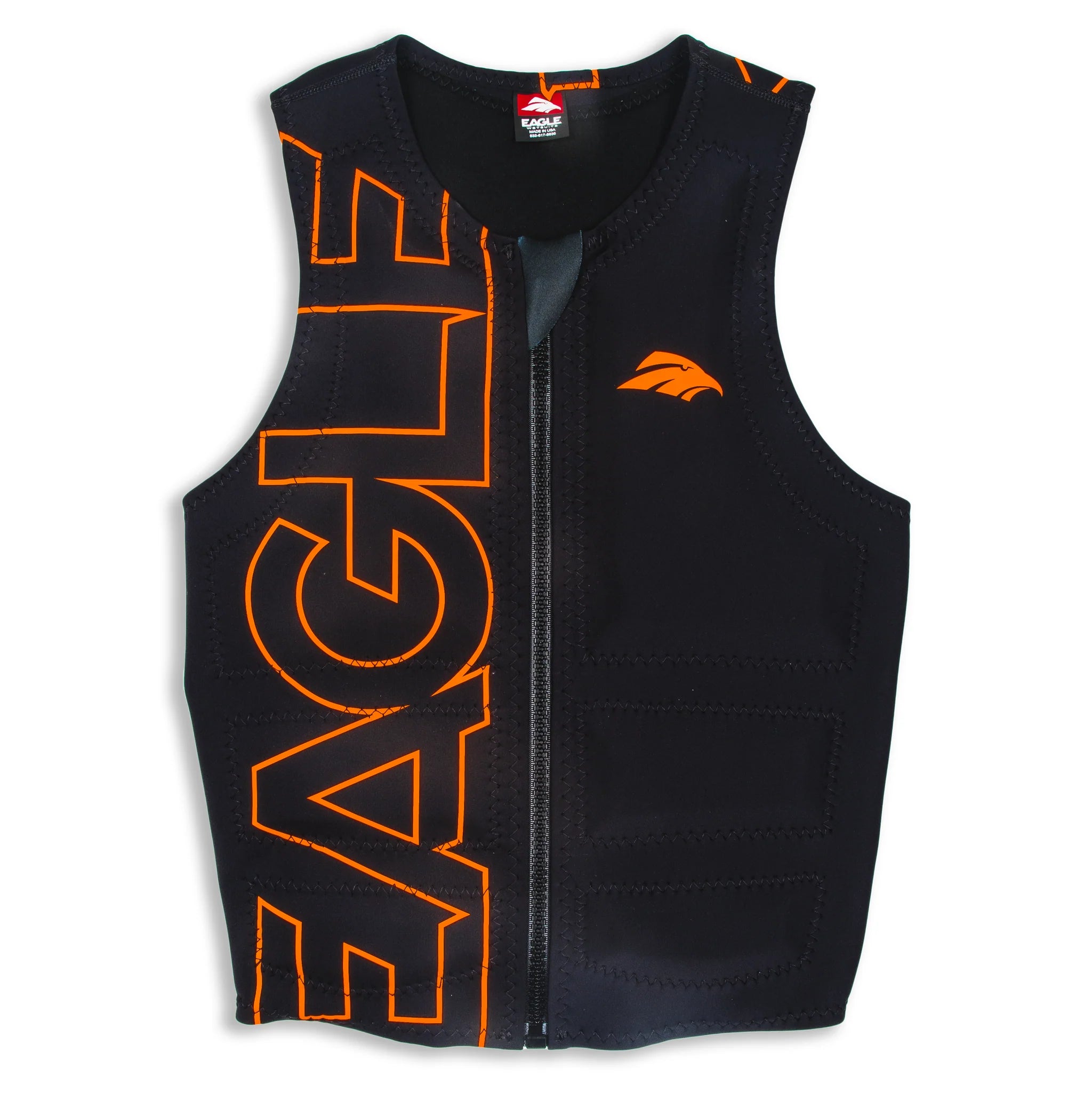 men's formal waistcoats for weddings -Men's Eagle Pro Logo Highlight Vest - Floro Orange