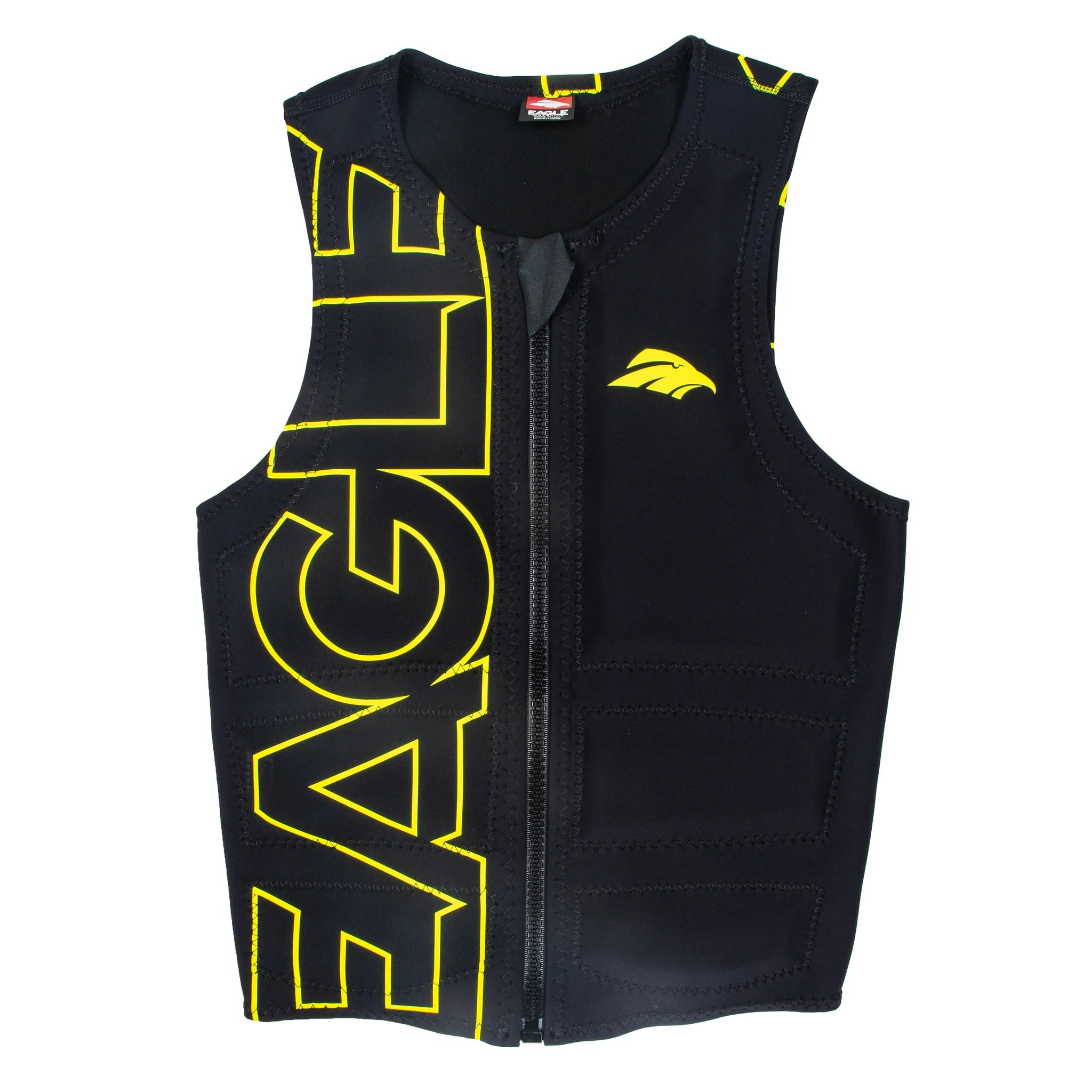 men's vest jackets for fall -Men's Eagle Pro Logo Highlight Vest - Floro Yellow