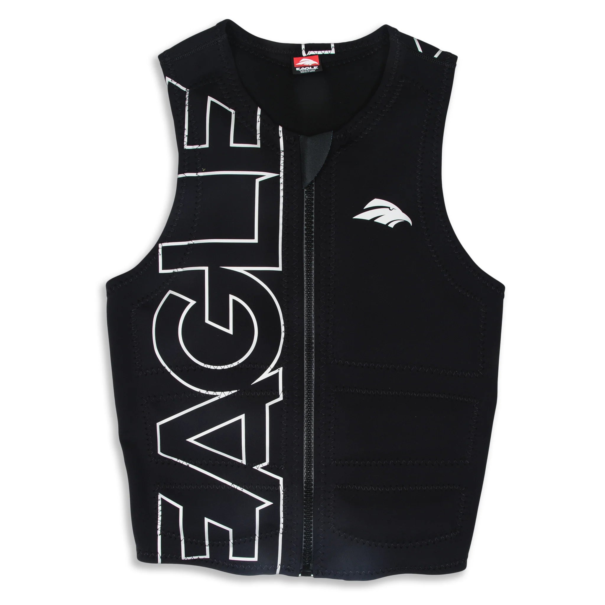 men's stylish vest jackets -Men's Eagle Pro Logo Highlight Vest - Silver