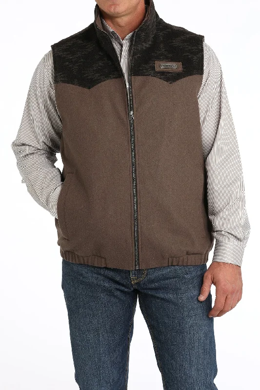 sleek vests for men -Men's Cinch Conceal Carry Wool Vest #MWV1543011