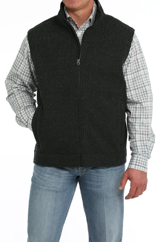 men's checkered vests -Men's Cinch Knit Bonded Vest #MWV1909001