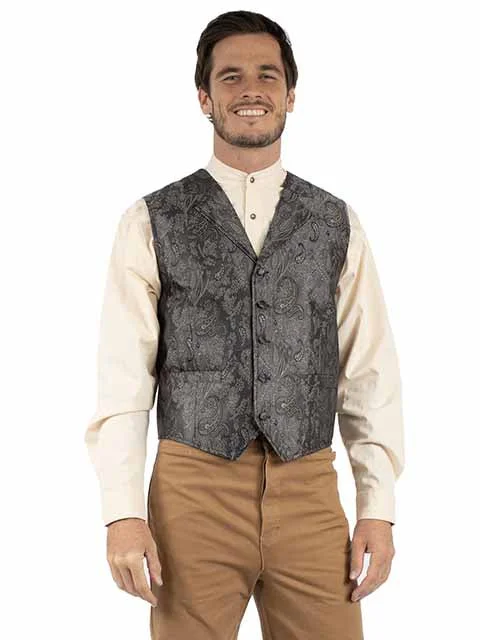 men's fashion vests -Men's Scully Vest #RW360GRY