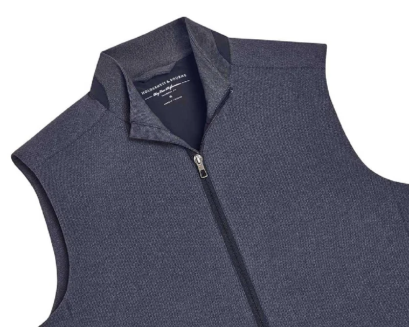 men's black vests for formal wear -The Faulkner Vest: Navy