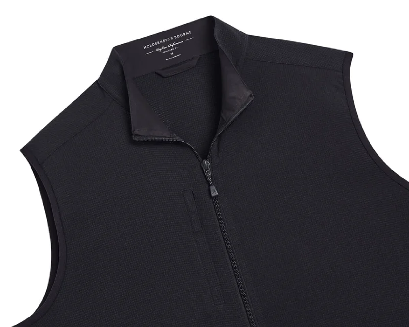 formal waistcoats for men -The Ventura Vest: Black