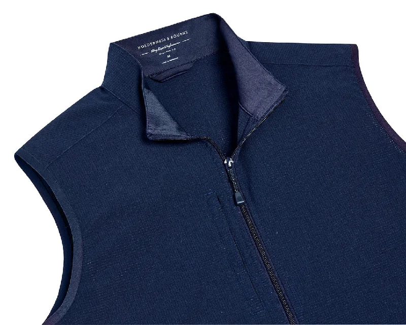 cotton waistcoats for men -The Ventura Vest: Navy